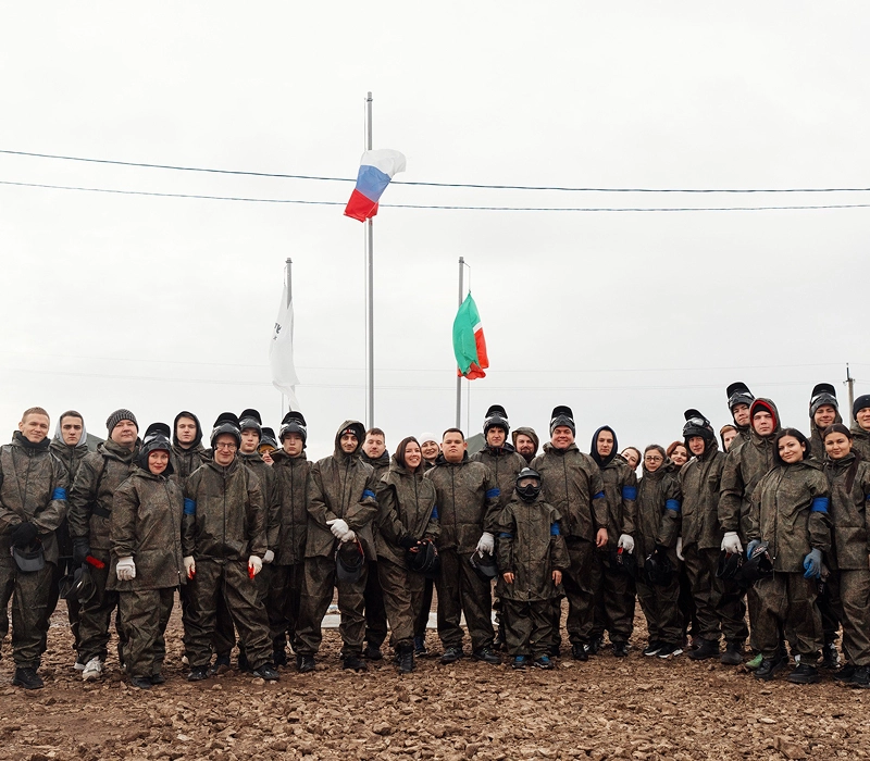 Сотрудники Минпромторга РТ сыграли в пейнтбол со студентами "Алабуга Политех"